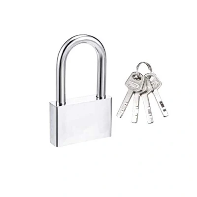 Image of Lamondre Heavy Duty Alloy Long Shackle Padlock with Keys Warehouse Keyed 50mm