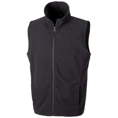 Image of Result Microfleece Gilet, Black, Medium. R116X