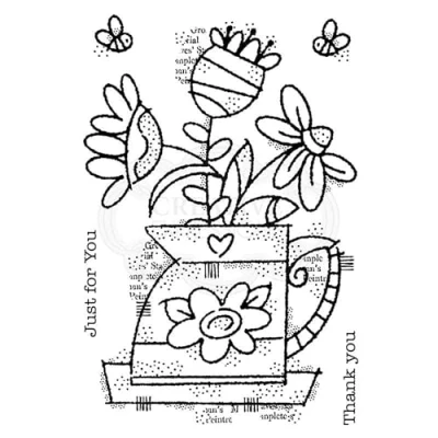 Image of Francoise Collection Clear Stamp Flower Jug