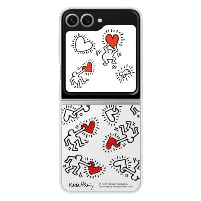 Image of Samsung Flipsuit Case Galaxy Z Flip 6 + Kh Card Love White