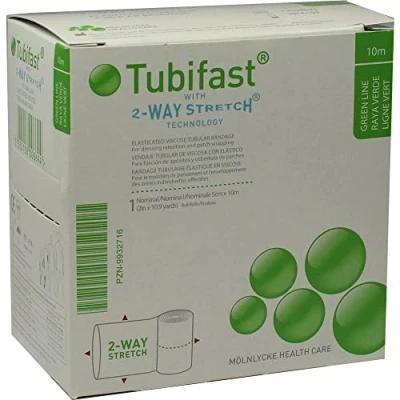 Image of Tubifast 2 Stretch Tubular Bandage #2436 (Green Line)&quot;&quot;