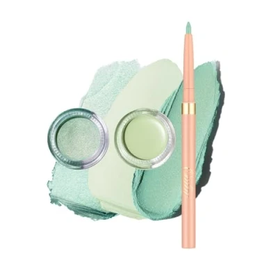 Image of OULAC Matte Mint Eye Liner Pencils &amp; Eyeshadow Set, Waterproof, Smudge proof Retractable Eyeliner Lasts 24H +, Highly Pigmented and Smooth, Long lasting Formula, Vegan