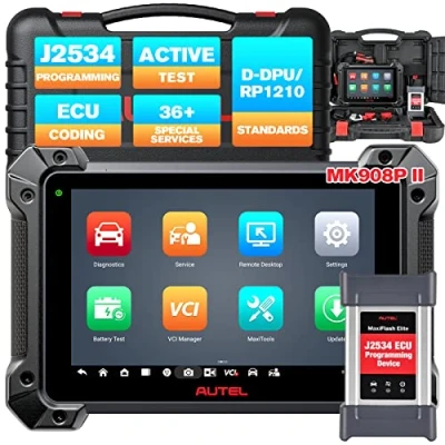 Image of Autel MaxiCOM MK908P II Car Diagnostic Scan Tool with J2534 ECU Programming/Online Coding, Upgraded of MaxiSys MS908S Pro/MSElite, 36+ Services, Bi Directional Control