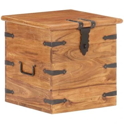 Image of vidaXL Chest 40x40x40 cm Solid Acacia Wood