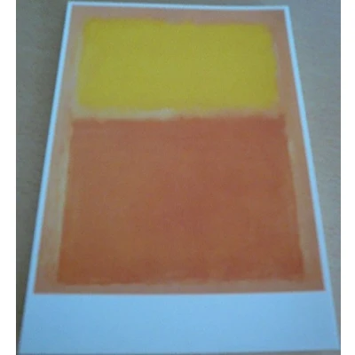 Image of Mark Rothko Postcard 10 x 15 cm Orange and Yellow