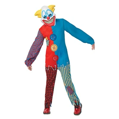 Image of Rubie&#039;s 880350L Official Scary Clown Costume, Boys&#039;, Large 7 8 years Halloween