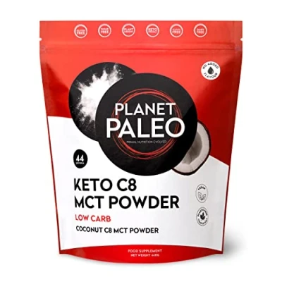 Image of Planet Paleo Keto Collagen High Protein, Low Carb, Coffee Creamer, Neutral Tasting Ketongenic Boost (C8 MCT, 220g)