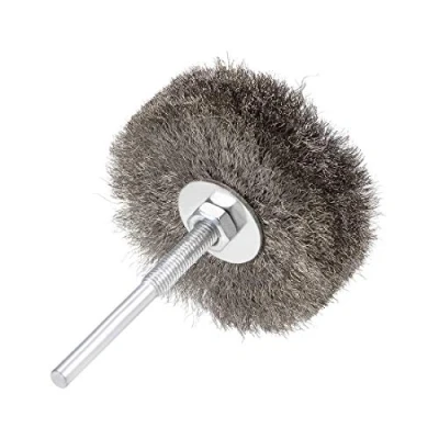Image of 80mm Stainless Steel Wire Wheel Brush Bench with 1/4 Inch Shaft