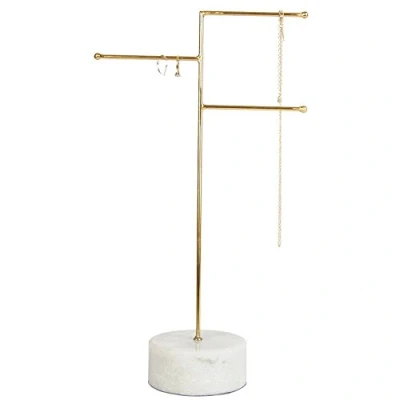 Image of Sass &amp; Belle Marble Brass Jewellery Stand