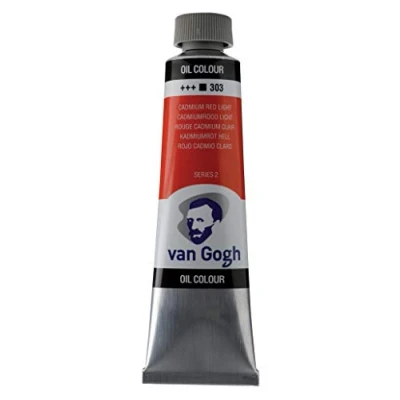 Image of Van Gogh Paint Oil CADMIU, Cadmium Red Light, 40 ml (Pack of 1)