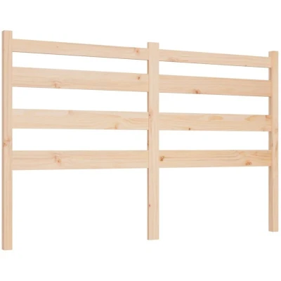 Image of vidaXL Bed Headboard, Solid Pinewood Stylish, Comfortable, and Durable, Rustic Design for any Bedroom, Easy Assembly Required, Brown