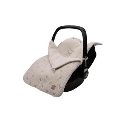 Image of Jollein Teddy Lovely Footmuff for Baby Car Seat Group 0+ and Pushchairs 3 Point 5 Harness