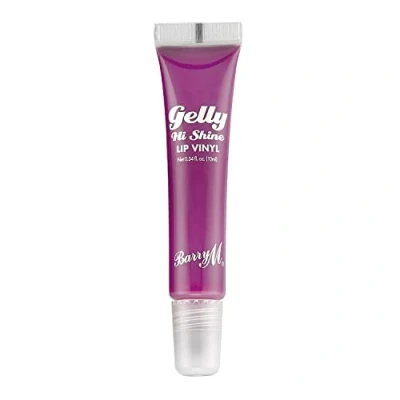 Image of Barry M Gelly Hi Shine Lip Vinyl Gloss, Shade Ornate Bold Orchid Pink Glossy Finish