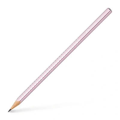 Image of Faber Castell Graphite Pencil Sparkle Rose Metallic