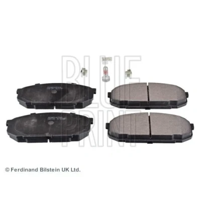 Image of 1U013328Z, B0Y13323Z, B0Y13323ZA, B0Y13328ZA, B6Y83323Z Brake pad set BLUE PRINT ADM54233 Front Axle with acoustic wear warning screw