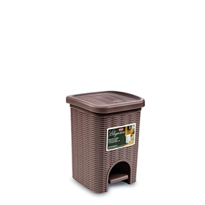 Image of Stefanplast Elegance Bathroom Dustbin, Dove Grey, 20.5 x 28 cm