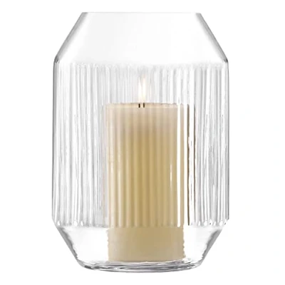 Image of LSA International Rotunda Lantern/Vase H26cm Clear 1 unit Handmade Glass RT05, One Size