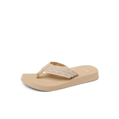 Image of REEF Women&#039;s Sandy Flip Flop, Sand, 6 UK