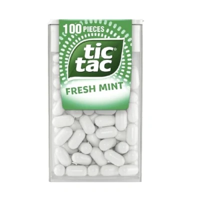 Image of Tic Tac Classic Fresh Mints Sweets, Travel Essentials, Party Bags, On the Go Refreshment, Bulk Box of 24 x 49g Packs