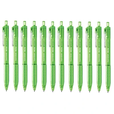 Image of Paper Mate Inkjoy 300RT Medium Point 1.0mm Lime 12 Pack