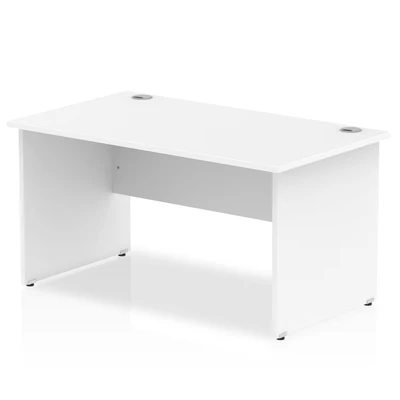 Image of Impulse Panel End 1400 Rectangle Desk White I000394