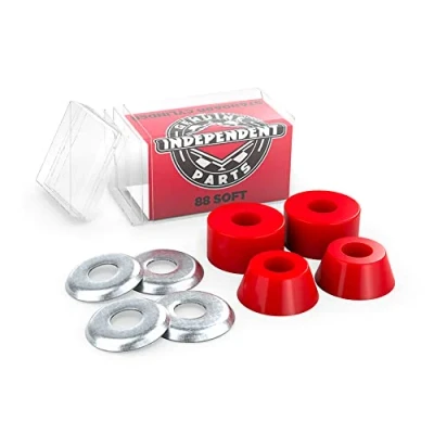Image of Independent Bushings Standard Cylinder 88A Soft (Red)