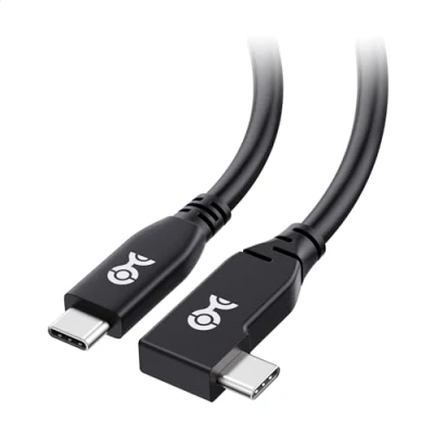 Image of Cable Matters 40Gbps Right Angle USB 4 1m, Support 8K@60Hz Video, 240W Charging, USB4 Angle/USB C Display Cable, Compatible with Thunderbolt 4, MacBook, XPS, Surface Pro