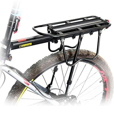 Image of Queta Rear Rack Mountain Bike, Adjustable Bike Rack, Aluminum Alloy Road Maximum Load 50kg with Reflector