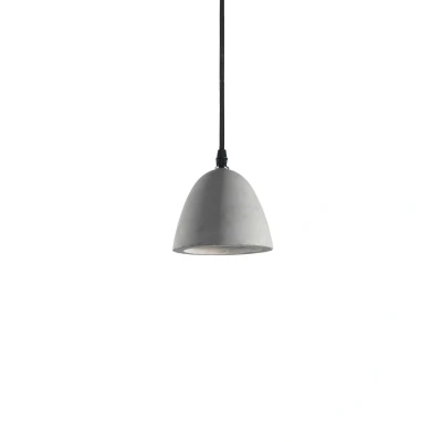 Image of Oil 1 Light Ceiling Pendant Cement Grey, GU10