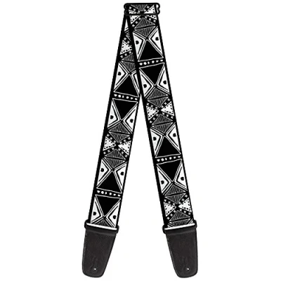 Image of Buckle Down GS W32095 &quot;Tribal1 Black/White&quot; Guitar Strap