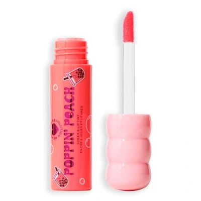 Image of I Heart Revolution Bubble Tea Milky Blush + Lip Tint, Hydrating All In One Face Tint Infused With Matcha Green Tea, Vegan &amp; Cruelty Free, Poppin&#039; Peach