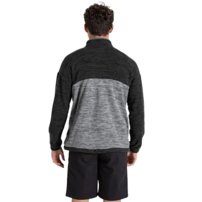 Image of Craghoppers Mens Esk Half Zip Fleece Pullover Sweater, Cloud Grey, M EU