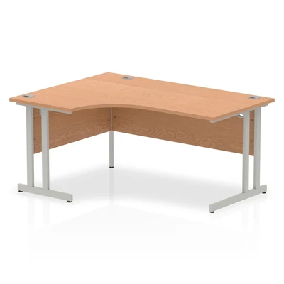 Image of Impulse Cantilever 1600 Left Hand Crescent Desk Oak I000822
