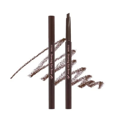 Image of Etude House Drawing Eye Brow #3 Brown 21AD Long Lasting Eyebrow Pencil for Soft Textured Natural Daily Look Makeup K beauty