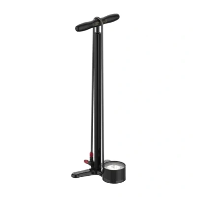 Image of LEZYNE 1 FP CFLDR V504 Unisex Adult Bike Foot Pump, Metallic Black