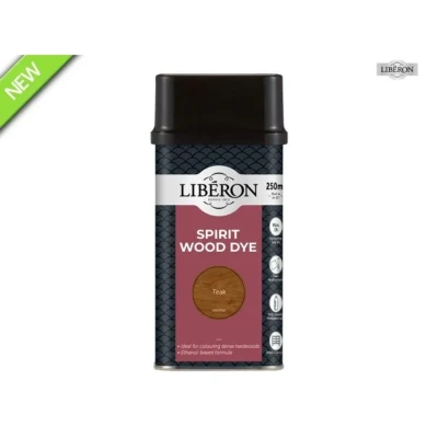 Image of Liberon 126784 Spirit Wood Dye Teak 250ml LIBWDST250N