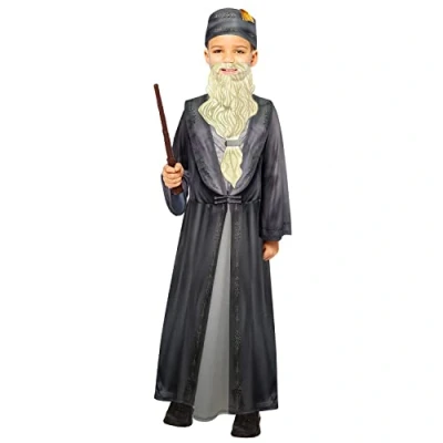Image of Amscan 9912463 Kids Officially Licensed Dumbledore World Book Day Fancy Dress Costume Age: 4 6 Yrs