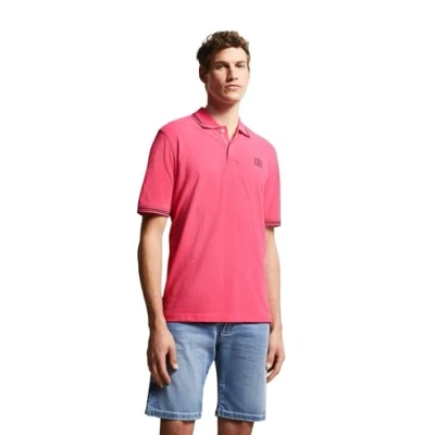 Image of bugatti Men&#039;s 8150 55001a Polo Shirt, Pink 740, L