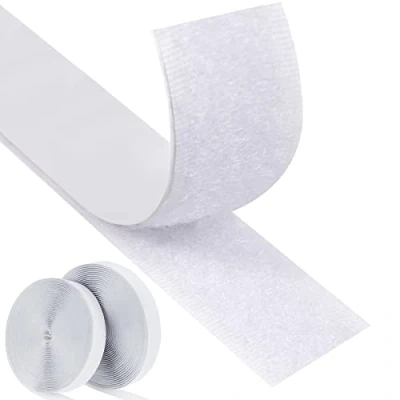 Image of Faburo 8M Self Adhesive Hook and Loop Strip Tape Set, Sticky Tape, Double Sided Back Fastening