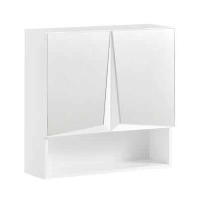 Image of Sobuy Bathroom Mirror Wall Cabinet,BZR94 W