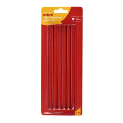 Image of Amtech H2100 12 Piece Carpenter&#039;s Pencil Set