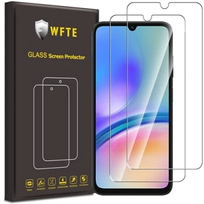 Image of WFTE [2 Pack Screen Protector For Samsung Galaxy A05/A05S,Anti Scratch,High Transparency,Bubble Free,Dust Free Premium Tempered Glass A05/A05S