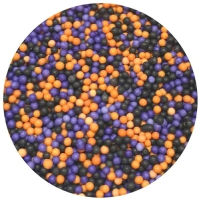 Image of Purple Cupcakes 100&#039;s and 1000&#039;s (Non Pareils) Halloween MIX Sprinkles for spooky bakes.