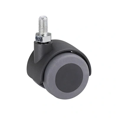 Image of Metafranc 802210 Double Roller Diameter, Screw, TPR, Plain Bearing, Gray, Ø 40 mm