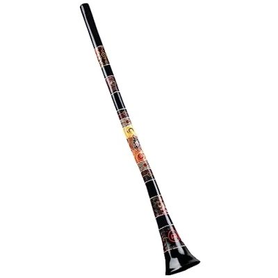 Image of Meinl Percussion Pro Fiberglas Didgeridoo 57 inches / 145 cm large D Tuning Fiberglass, Multicolored (PROFDDG1 BK)