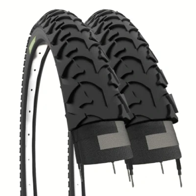 Image of 2 Tires 14x1.75 (47 254) Black Tasseled Mountain Bike Kids