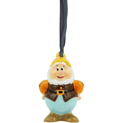 Image of Half Moon Bay Happy Hanging Ornaments Snow White Gifts &amp; Disney For Women Homeware Home Decor Christmas Baubles Decorations And The Seven Dwarfs