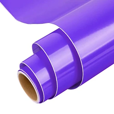 Image of Permanent Vinyl for Cricut, 12&quot; x 5 Ft Purple Roll Silhouette &amp; Cameo, Mug, Cup, Window Home Decal, and other DIY projects