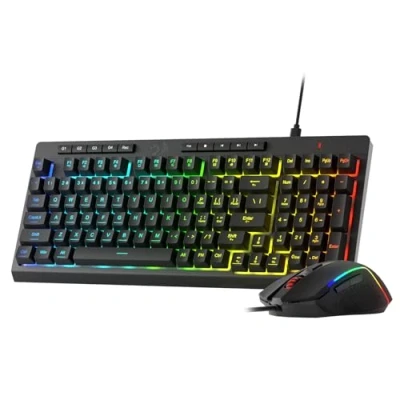 Image of Redragon BS141 Gaming Keyboard &amp; Mouse Combo, 98 Keys K515 Wired RGB Membrane and M616 Bundle