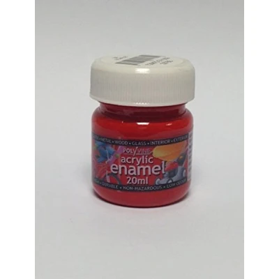 Image of Polyvine 20ml Acrylic Enamel Paint Scarlet